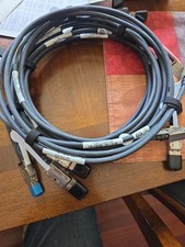EMC 038-003-787 REV A12 MINI SAS TO MINI SAS AMPENOL 2M CABLE.  Lot Of 5 (BG-SD) picture