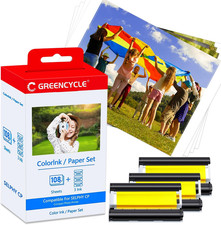 Compatible KP-108IN 4x6 Photo Paper with Ink Canon SELPHY CP1500 CP1300 CP1200 picture
