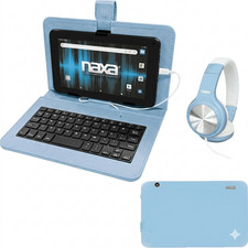 Naxa 7″ Core Android 11 Tablet Kit Blue - Refurbished Grade Very Good picture