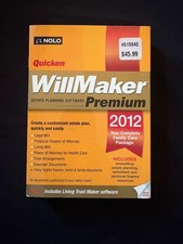 Quicken Nolo Willmaker Premium Estate Planning Software 2012 Version picture