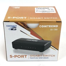 COMTREND 5-Port Gigabit Ethernet Switch GS-7305 NEWinBOX Connect & Go 301132-024 picture