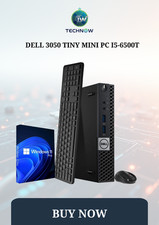 Dell 3050 Tiny Mini PC i5-6500T/32GB DDR4/1TB NVMe SSD/Windows 11 Built-in Wi-Fi picture