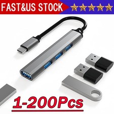 USB C Hub 4 Ports Type C to USB 3.0 Hub Adapter For MacBook Pro Mac Samsung Lot picture