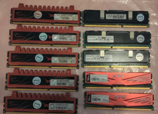 10 Mixed Brand 4GB DDR3 Desktop Memory W/ Heat Shields G Skill, ADATA, VisionTek picture