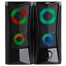 Computer Gaming Speakers with Color LED RGB Lights picture