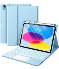 Harvopu Compatible for iPad 11th 10th Generation Case with Keyboard, Folio Cover picture