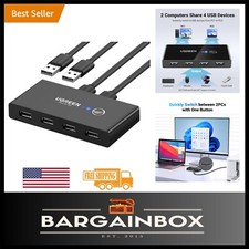 Effortless USB Switch Selector: Share 4 Devices Between 2 Computers picture