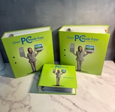 PC Made Easy for Windows XP, 2 3-ring Notebooks & 1 Software Binder (25) READ picture