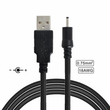 DC 0.7mm 2.35mm 2.50mm Power Plug 5V Cable to 18AWG 0.75mm*2 USB 2.0 A Type Male picture