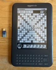 Kindle Keyboard NEW Battery. Scrabble & Every Word games. Great screen.Amazon K3 picture