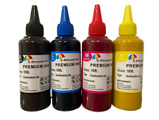 4x100ml Heat press Sublimation ink for All Canon HP Brother Epson printer picture
