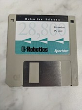 VINTAGE IBM PC DISK MODEM USER REFERENCE PC CARD SPORTSTER USROBOTICS 28,800 picture