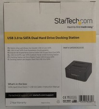 StarTech SATDOCK22U3S 2.5 3.5 USB 3.0 to Dual SATA Hard Drive Docking Station picture