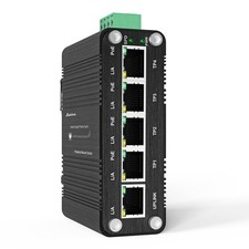 5-Port Full Gigabit PoE Switch - 4×30W IEEE802.3af/at PoE Ports, DC12-48V Inp... picture