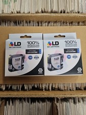 2 LD INK CARTRIDGE AS IS LD-LC203BK BLACK picture