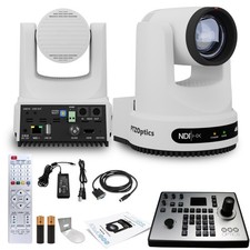 PTZOptics Move 4K PTZ Camera with 12x Zoom (White) (PT12X-4K-WH-G3) + PT-JOY-G4 picture