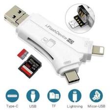 4in1 USB i-Flash Drive Micro SD TF Memory Card Reader Adapter For iPhone Samsung picture