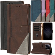 Flip Splice Leather Card Wallet Cover Case For A27 A57 A37 A17 A16 A25 A54 A06 picture