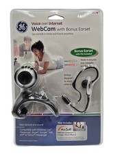 GE Voice Over Internet Webcam w/ Bonus Earset Model 98650 Includes ArcSoft picture