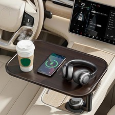 Car Desk For Laptop Table Tray W/ 360 Rotating Cup Holder Height Adjustable 1PC picture