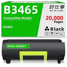 B3465 High Yield Black Toner Cartridge Compatible for Dell B3465dnf 00DJMKY picture