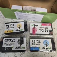 KingJet 950XL High Yield Ink Cartridge Replacement for HP Printers(only a 4pack) picture