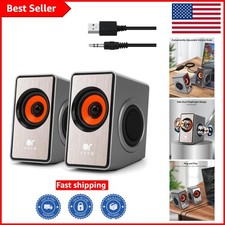OR O R O W OROW Computer Speakers,12W Mini Desktop Speaker with Volume Control, picture