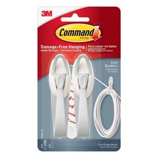Command Cord Bundlers, Organizer, 2-Bundlers Per Pack, Sold As 4-Packs picture