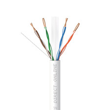 1000FT 500FT CAT6 CCA Cable 23AWG Bulk Solid Network Wire White Blue Gray Black picture
