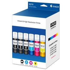 6 PCS EPT522 Ink Refill Bottles Fits ET2800 ET2400 ET4800 ET2803 Printer picture