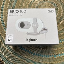 Authentic Logitech Brio 100 Full HD 1080p Webcam (960-001616) WHITE Brand New picture