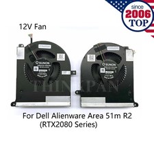 12V New CPU+GPU Fan for Dell Alienware Area 51m R2 (RTX2080) 0TW5Y8 0TPV77 TW5Y8 picture