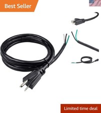 Versatile 10ft 12AWG 3-Prong Pigtail Power Supply Cord for 110V-120V Appliances picture