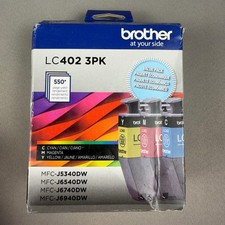 Brother LC402 3PK Innobella Ink Cartridges Cyan Magenta Yellow 550 Page Yield picture