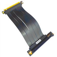 PCIE 4.0 16X GPU Graphics Extender Card Riser Cable 90° 180° Adapter With LED picture