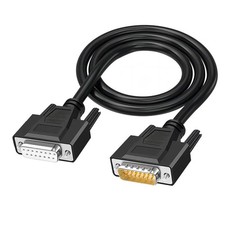 26AWG 10FT DB15 Male to Female RS232 Serial Extension Cable 2 Row 15Pin picture