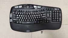 Logitech K350 Wireless Wave Ergonomic Keyboard + USB Unifying Receiver Dongle picture