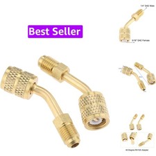 R410a Adapter 5/16 Female, 1/4 Male SAE Swivel Adapter Fits for Mini Split Sy... picture