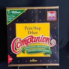 The Print Shop Deluxe Companion Macintosh SEALED Big Box Broderbund 1994 NOS Mac picture