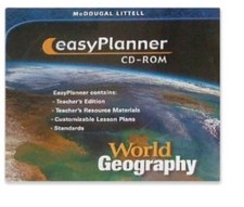 McDougal Littell World Geography: EasyPlanner 2 MAC CD teacher's text, lessons + picture