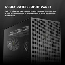 BLACK - GAMDIAS E-ATX MID TOWER GAMING COMPUTER CASE, TEMPERED GLASS PC CASE, picture