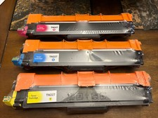 New In Box EZink TN227 3 Pack Toner 1 Each of Magenta, Yellow, Cyan picture
