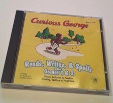 CURIOUS GEORGE READS, WRITES, & SPELLS GRADES 1 &2 FOR MAC/WINDOWS CD-ROM picture