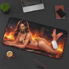 Scorpion Female Mouse Pad, Mortal Kombat Desk Mat, Gaming Pad XL picture