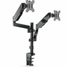 WALI GSDM002 Dual LCD Monitor Desk Mount - Black picture