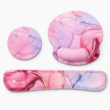 Ergonomic Wrist Rest Set Keyboard Mouse Support Pad with Cup Coaster Memory Foam picture