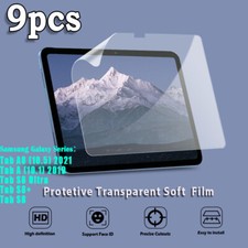 9Pcs Tablet Screen HD clear Protector Film For Samsung Galaxy Series picture
