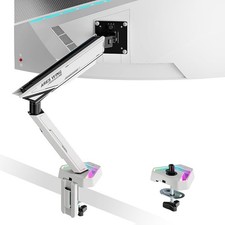ARES WING RGB Single Monitor Arm Desk Mount Heavy Duty 17-45