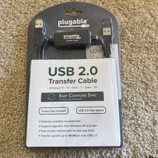 Plugable USB 2.0 Easy Transfer Cable for Windows 11 10 8.1/8 7 Vista XP - New picture