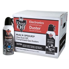 Falcon Safety Dust Off DPSXLRCP Compressed Gas, 10 Oz, Pack Of 12 picture